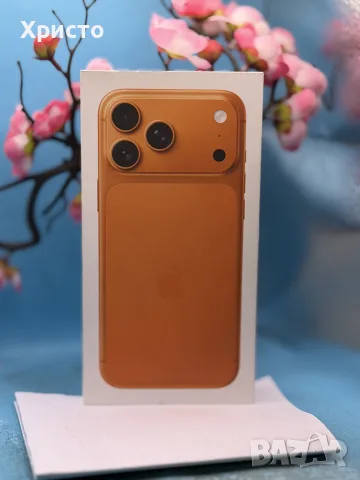 НОВ!!! APPLE iPhone 17 Pro Max, 256GB, 5G, Cosmic Orange + подарък аксесоари, снимка 3 - Apple iPhone - 55484277