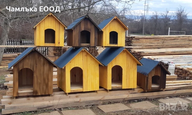 Кучешки колиби от дърво. Котешки колиби, колиби за котки, кучета, снимка 3 - Други стоки за животни - 55168496