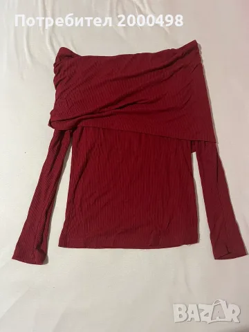Shein Червена блуза без рамене