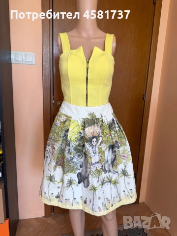 Пола с уникален jungle десен Essentiel Antwerp , размер М/ L(40), снимка 5 - Поли - 54550731