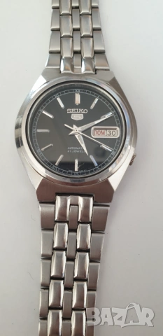 Мъжки часовник Seiko 5 Automatic 21 Jewels, снимка 5 - Антикварни и старинни предмети - 54283937