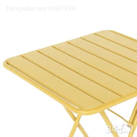 Сгъваема кетъринг маса OKENE 60x60 см – жълта, червена, синя, снимка 3 - Градински мебели, декорация  - 55486361