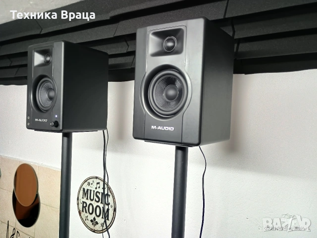 М-Audio BX3 са компактни студиен тип колони (монитори) с 3.5-инчов говорител. Изпращам видео. , снимка 5 - Тонколони - 54131688