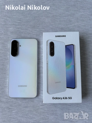Samsung Galaxy A36 5G - Перфектно състояние | Кабел + кейс, снимка 2 - Samsung - 55235495
