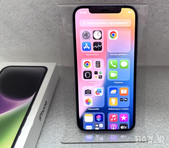Перфектен! Като нов! 100% Батерия! Смартфон Apple iPhone 12, 64 GB, Purple, снимка 6 - Apple iPhone - 54686421