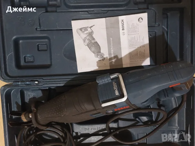 Електрически саблен трион Bosch GSA 1300 PCE, 1300 W, 20 мм, в куфар, снимка 7 - Куфари с инструменти - 55600967