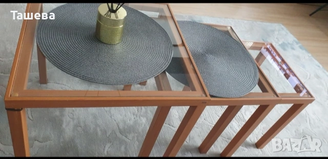 Тройка масички за кафе , снимка 10 - Маси - 54054393