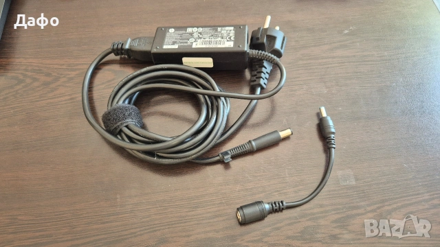 Оригинално зарядно за HP 19.5V 2.31A с широка кръгла букса - може и с blue pin букса, снимка 3 - Части за лаптопи - 54352229