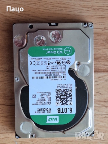 WD 6TB HDD/тестван