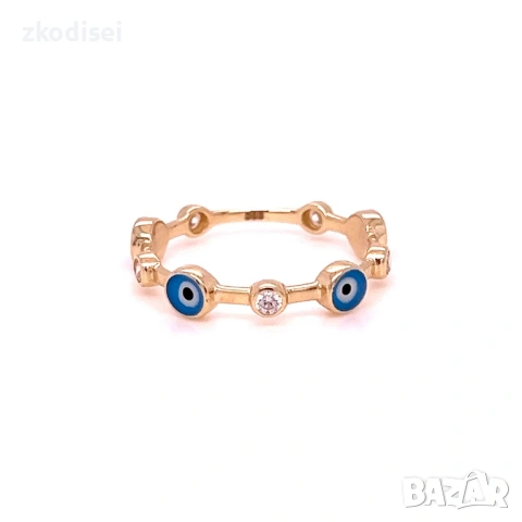 Златен дамски пръстен 1,46гр. размер:55 14кр. проба:585 модел:38765-1