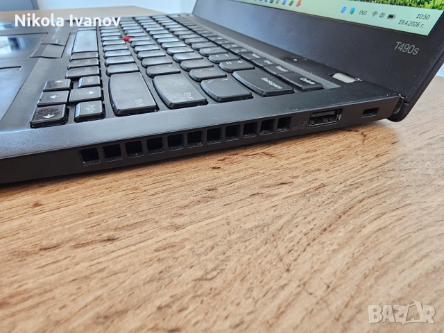 Lenovo ThinkPad T490s 14" | Intel i7-8665U 4x4.80 Ghz| 32GB RAM | 512GB DRAM Samsung SSD |Windows 11, снимка 4 - Лаптопи за работа - 54243200