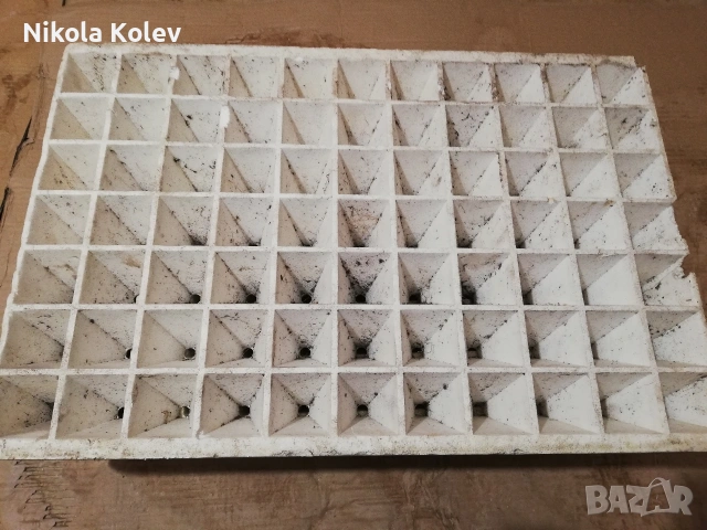 Стиропорени табли за разсад. Пластмасови касетки. 