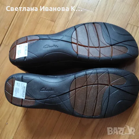 Черни дамски обувки (тип балерини) на марката Clarks, снимка 3 - Дамски ежедневни обувки - 55588162