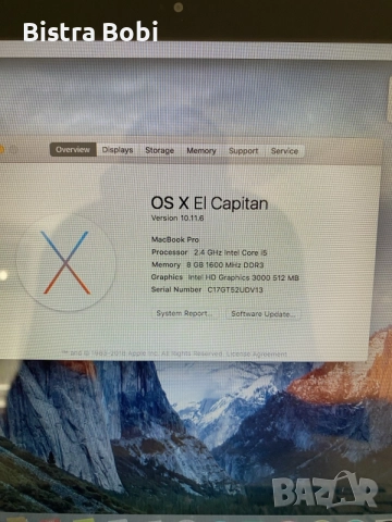 лаптоп-MacBook pro, снимка 5 - Лаптопи за работа - 55200874