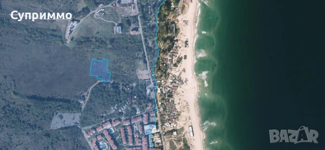 Урегулиран парцел с морска панорама на 200 метра от плаж Каваци, Созопол, снимка 3 - Парцели - 52671276