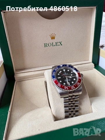 Rolex GMT-Master II “Pepsi” – Jubilee, пълен комплект, снимка 3 - Мъжки - 54999247