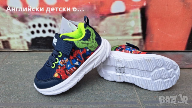 Английски детски олекотени маратонки Marvel, снимка 5 - Детски маратонки - 54773412