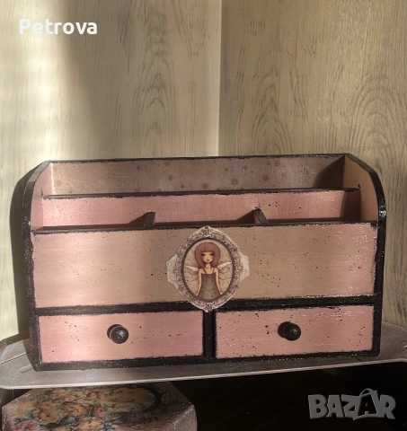 Органайзер изработен с декупаж 🌸