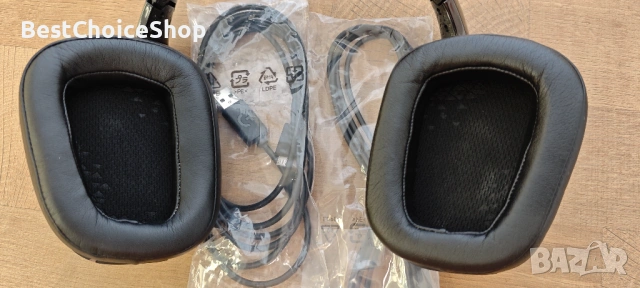 Безжични геймърски слушалки Logitech G935 Wireless 7.1 LIGHTSYNC – Пълен комплект, снимка 3 - Слушалки за компютър - 54826349