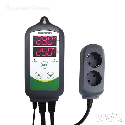 Inkbird ITC-308 Цифров контролер за температура с сензор – 230V, снимка 3 - Друга електроника - 55397488