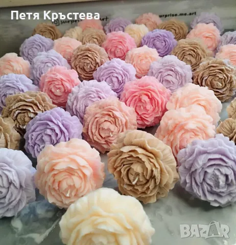 Букети от соеви свещички