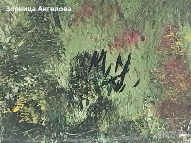 Стара Немска Ръчно рисувана картина без рамка , снимка 5 - Антикварни и старинни предмети - 55596308