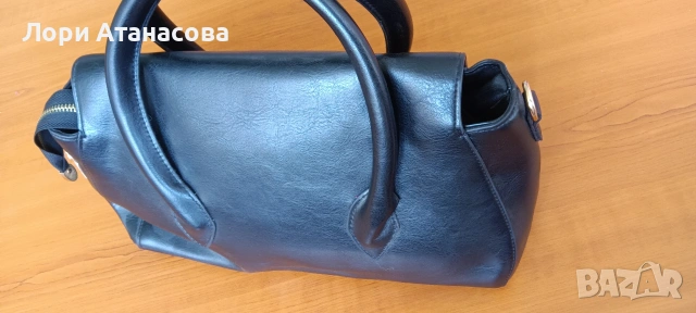 Дамска елегантна чанта от качествена еко кожа с две дръжки и дълга дръжка, снимка 4 - Чанти - 54015141