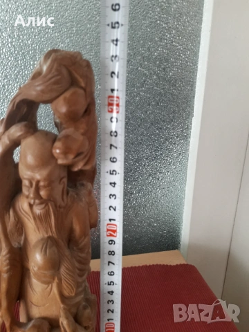 Дървена статуетка, снимка 7 - Статуетки - 54714912