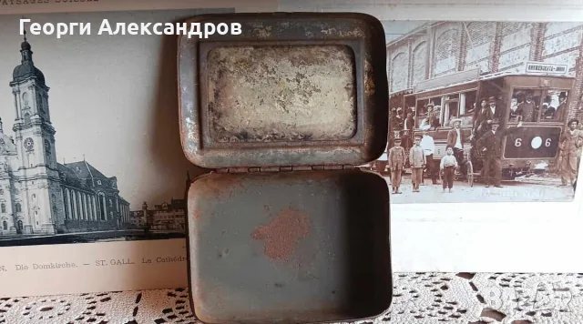 XIX-ти Век Старинна ОТОМАНСКА МЕТАЛНА Джобна ТАБАКЕРА за ТЮТЮН Османска Империя, снимка 3 - Антикварни и старинни предмети - 55420071