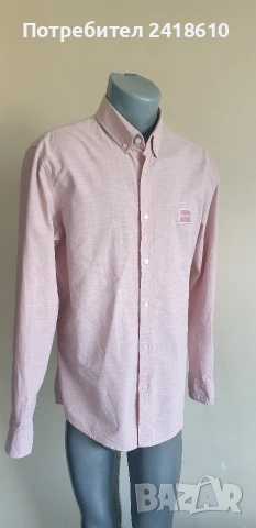 Hugo Boss Cotton Slim  Fit Cotton Mens Size L ОРИГИНАЛ! Мъжка Риза!, снимка 15 - Ризи - 54767636