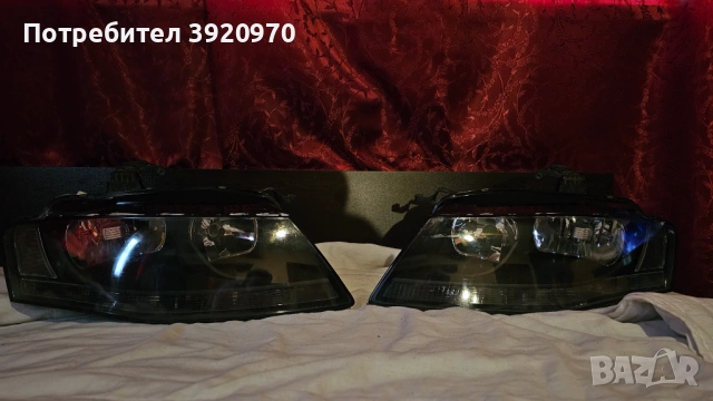 Оборудвани фарове за Audi A4 B8 2008-2011г, снимка 8 - Части - 54864270