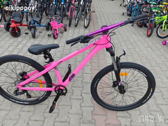 BG Алуминиев велосипед 26" JUMP hdb розов, снимка 2 - Велосипеди - 54493463