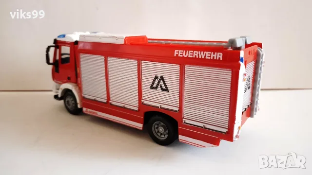Iveco Magirus RW Feuerwehr Bburago - Мащаб 1:50, снимка 3 - Колекции - 55626290