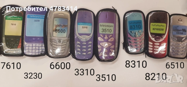 Калъф за Nokia 3310,7610,3230,6600,3310,3510,8310,8210,6510,5110,6310,6210,3210,7260,6670,5100,C35