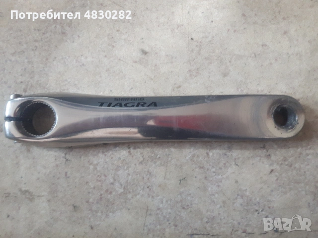 Shimano Тiagra 4600 / 170мм  Само десния курбел със плочите като на снимката, нямам ляв 170мм, снимка 13 - Части за велосипеди - 55072803