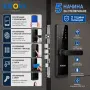 Смарт брава KROVI Tuya WiFi с пръстов отпечатък код карта и ключ, снимка 2