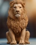 3D Лъв реалистичен силиконов молд форма калъп фондан гипс смола шоколад декор свещ, снимка 2