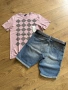 H&M Мъжки къси дънки и тениска, снимка 2