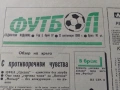 Интер ЦСКА 2:3 1988 вестник ФУТБОЛ , снимка 1