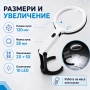 Ръчна и настолна лупа лед осветление за четене бродиране шиене гоблени, снимка 4