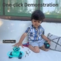 GILOBABY Играчка робот с дистанционно управление за деца 3-5 години, мигащи LED очи, снимка 2