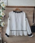 Елегантна бяла блуза с дантела Zara , снимка 7