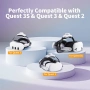 Noiposi 10000mAh батерия Каишка за глава за Meta Quest 3s/3/Quest 2, снимка 2