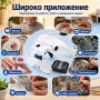 Лупа за глава очила LED осветление за четене шиене бродиране, снимка 4