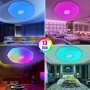 LED таванна лампа с димируема светлина и Bluetooth високоговорител CheDux 48W, снимка 2