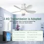 Таванен вентилатор с LED осветление 53 см, снимка 2