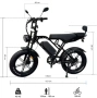 Електрически велосипед X80 Ultra 18.2Ah 500W, снимка 5