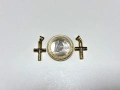 2 броя еднакви! Златни Кръстчета - 1,20 грама/двете/, 14К (проба 585), снимка 9