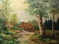 Голяма картина масло - пейзаж, снимка 12