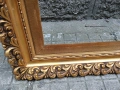 Прекрасна огромна дървена барокова рамка за картина, снимка 6